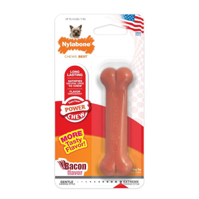 Nylabone power chew bone bacon flavor - petite