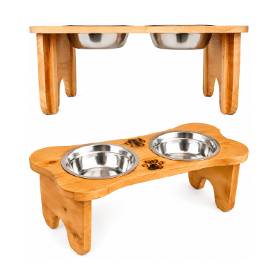 Ottos Plato doble de madera modelo alto tamaño grande
