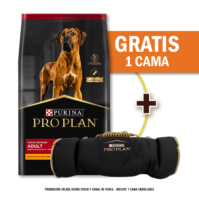 Pack Pro Plan Adult Razas Grandes 15 Kg + Cama Enrollable Gratis