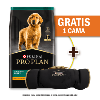 Pack Pro Plan Cachorro Razas Medianas 15 Kg + Cama Enrollable Gratis
