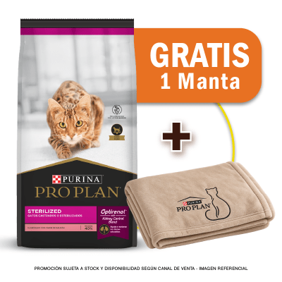 Pack  Pro Plan Sterilized Cat 7.5 Kg + Manta GRATIS