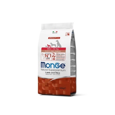 Monge puppy mini cordero y arroz 2.5 Kg