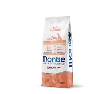 Monge canine puppy salmón y arroz 12 Kg