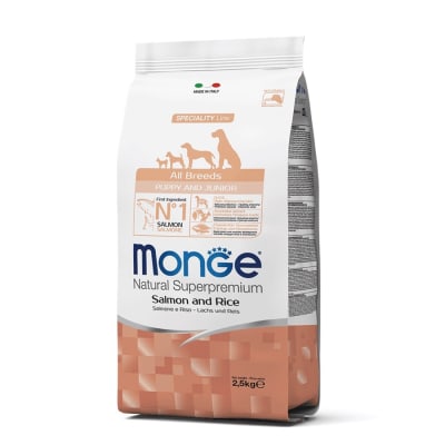 Monge Canine Puppy salmon y arroz 2.5 Kg