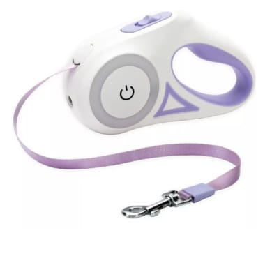 Puppylandia correa retractil con luz led