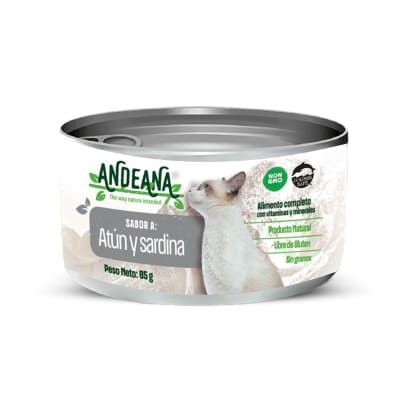 Andeana alimento para gato atún y sardinas 85 gr