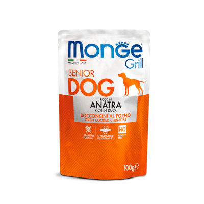 Monge canine senior grill anatra 100 gr