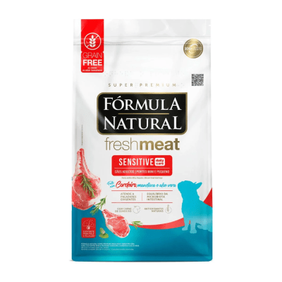 Formula Natural Fresh Meat Sensitive para pero adulto mini y pequeño cordero 2.5 Kg