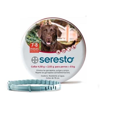 Seresto Collar Antipulgas para Perros > 8 Kg