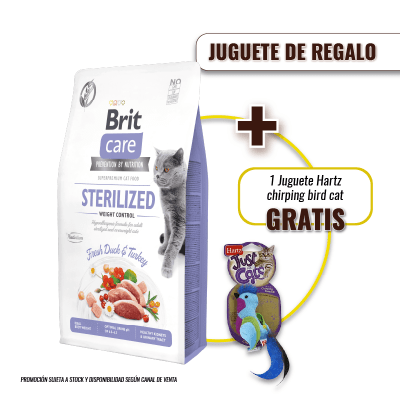 Brit Care Cat Sterilized Weight Control 7 Kg + Juguete GRATIS
