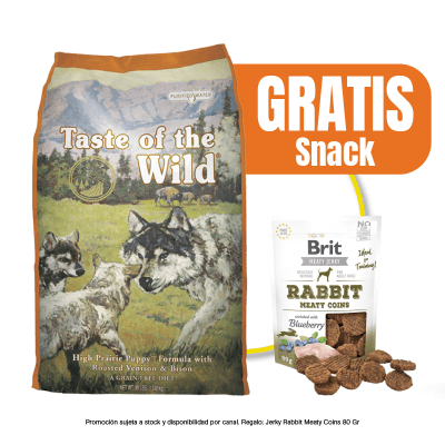 Pack Taste Of The Wild High Prairie Puppy 12.2 Kg + Snack Gratis