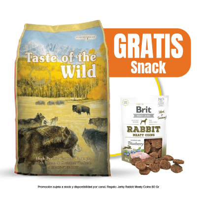 Pack Taste Of The Wild High Prairie Canine 12.2 Kg + Snack Gratis