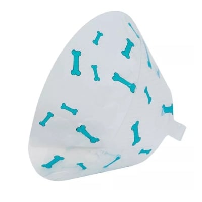 Buster Desing collar Isabelino huesitos turquesa 7.5 cm