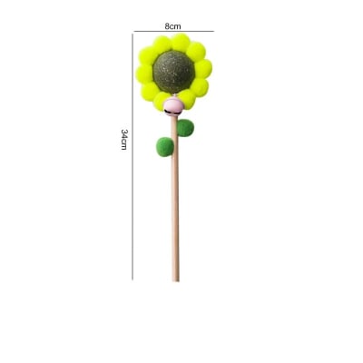 Puppylandia juguete para gato varita flor con catnip