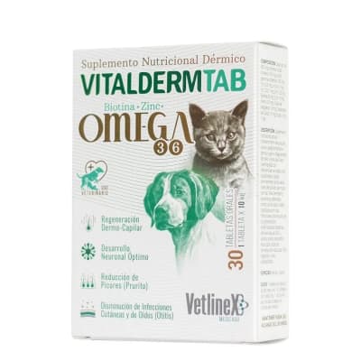 Vetlinex Vitaldermtab suplemento nutricional 30 tabletas