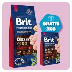 Promo Brit Premium Adulto Large 15kg + 3 kilos de regalo