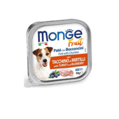 Monge Canine fruit pavo y arandanos alutray 100 gr