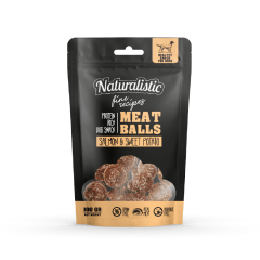 Naturalistic Fine recipes meat balls salmon & sweet potato 100 gr