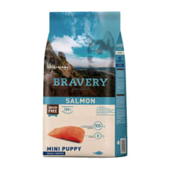 Bravery dog mini puppy small breeds salmon 7 Kg