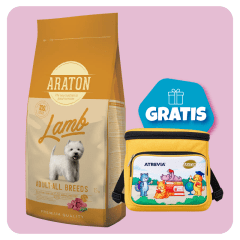 Promo Araton dog Adult Lamb All Breeds 15 Kg + Lonchera Gratis