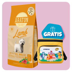 Promo Araton dog Adult Small Bite Lamb 15 Kg + Lonchera Gratis