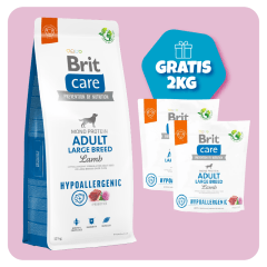 Promo Brit Care Adult Large breed Lamb & Rice 12 Kg + 2kg GRATIS