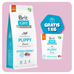 Promo Brit Care Puppy Lamb Hipoalergénico 12 Kg + 1 bolsa de 1 Kg