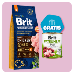 Promo Brit Premium Adult Medium 15kg + Brit Pate & Meat Duck 800g