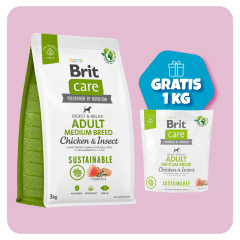 Promo Brit Care Adult Small Lamb 7 Kg + 1 bolsa de 1 Kg