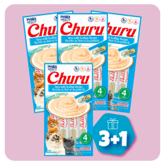 Promo Snacks Churu de atún y vieira (4 unidades) (3+1)