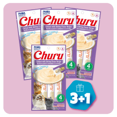 Promo Snacks Churu de pollo y camarón (4 unidades) (3+1)