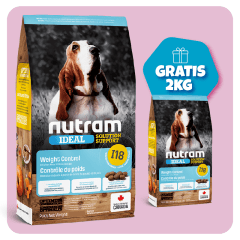 Promo I18 Nutram Ideal Weight Control Dog 11.4 Kg + 2 kg de regalo