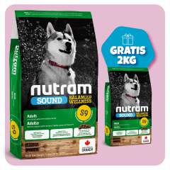 Promo Nutram S9 Sound Lamb Adult Dog 11.4 Kg + 2 Kg de regalo