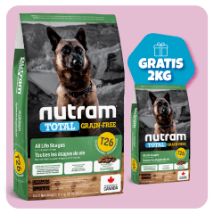 Promo T26 Nutram Total Grain - Free Allergy Lamb Dog 11.4 Kg + 2 Kg de regalo