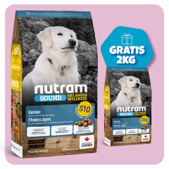 Promo S10 Nutram Sound Senior Dog 11.4 Kg + 2 Kg de regalo