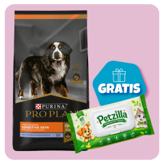 Promo Pro Plan adulto cordero Sensitive Skin 15 Kg + Toallitas Húmedas Gratis
