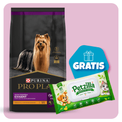Promo Pro Plan Exigent Dog Small Breed 7.5 Kg + Toaliitas Húmedas Gratis