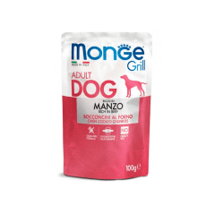 Monge canine adult grill manzo (res) 100 gr