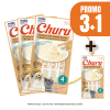Pack Snacks Churu de pollo con salmon (1 paquete contiene 4 tubos) (3+1)1