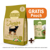 Pack Araton dog Junior Small Bite pollo, pato y pavo 3 Kg + Pouch de Regalo1