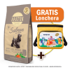 Pack Araton dog adulto Small Bites salmon 15 Kg + Lonchera Gratis1