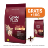 Pack Gran Plus Gato cachorro pollo y arroz 10 Kg + 1 Kilo de Regalo1