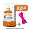 Pack Monge Canine adult pato, arroz y papa 2.5 Kg + Juguete de Regalo1