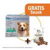 Pack Nexgard para perros de 10.1 - 25 kg de peso contiene 3 unidades + Snack Jerky Rabbit Gratis1