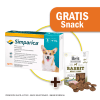 Pack Simparica 40 mg (10 a 20 kg) x 3 tabletas + Snack Jerky Rabbit de Regalo1