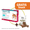 Pack Simparica Trio (10 - 20 Kg) x 3 tabletas + Snack Jerky Rabbit de Regalo1