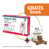 Pack Simparica Trio (2.5 - 5 Kg) x 3 tabletas + Snack Jerky Rabbit de Regalo1