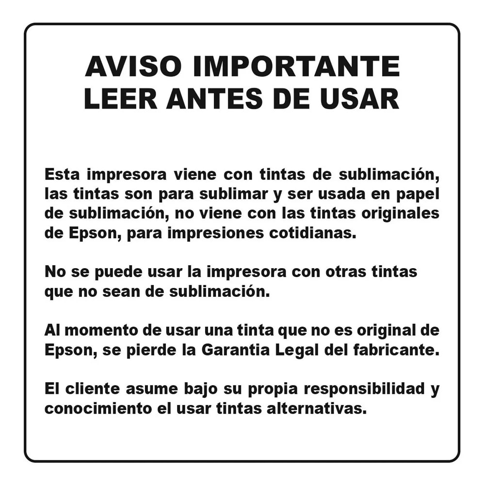 Impresora Epson L3210 + Tintas Y Papel Sublimación | malikcomputacion