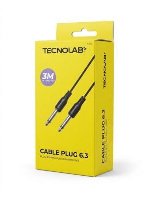 CABLE MONO DE 6,3MM A 6,3MM DE 3 MTS TL558