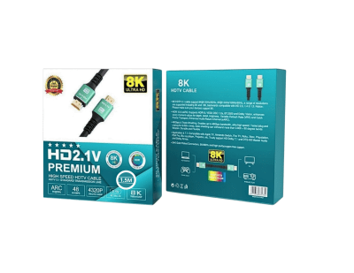Cable Hdmi V2.1 Ultra Hd 8K 60hz 48gbps 1.5mt